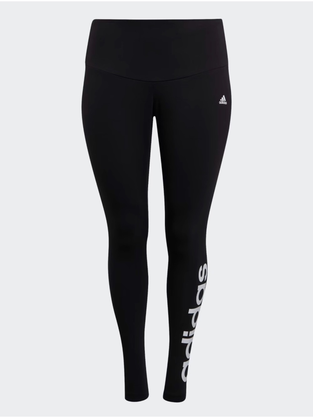 Adidas Essentials High-Waisted LOGO Leggings - Plus Size 2X Black Yoga Pants